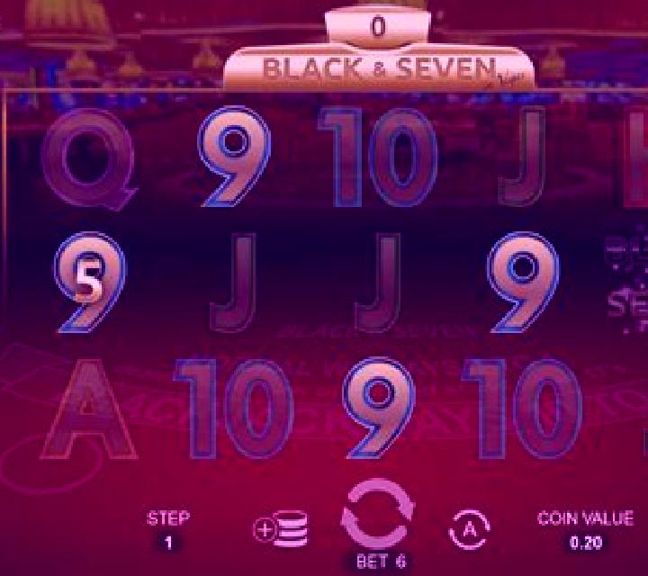 Black and Seven in Vegas slot