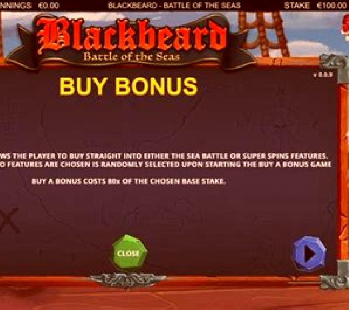 Blackbeard (Bulletproof Games) slot game