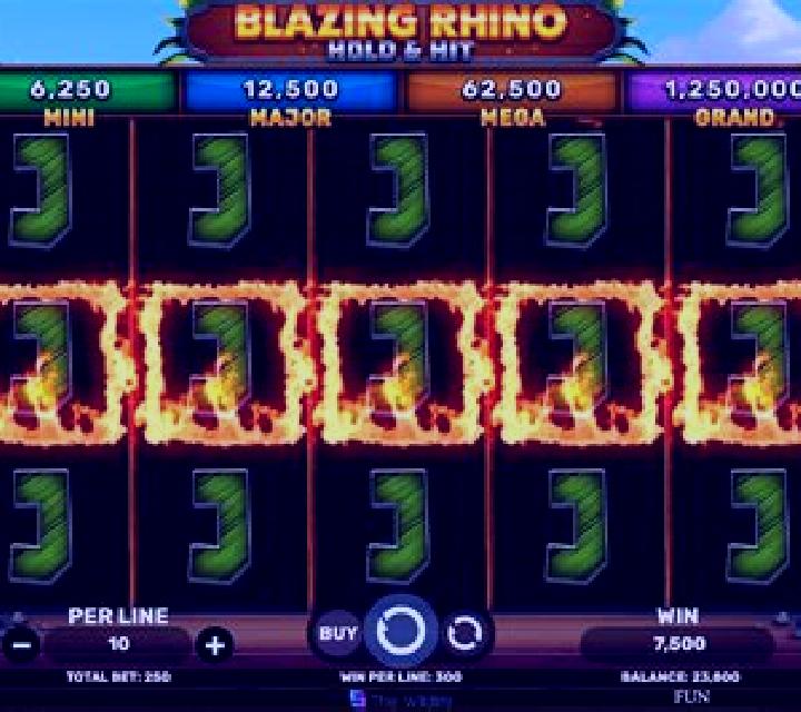 Blazing Rhino Hold & Hit slot