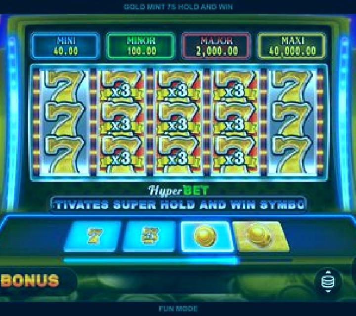 Blockbuster 7s Hold and Win slot machine