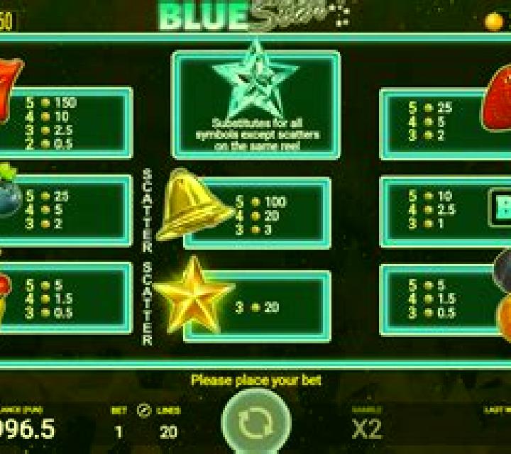 Blue Star (AGT Software) slot machine