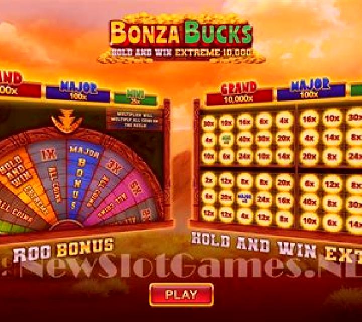 Bonza Bucks Hold and Win Extreme 10,000 slot