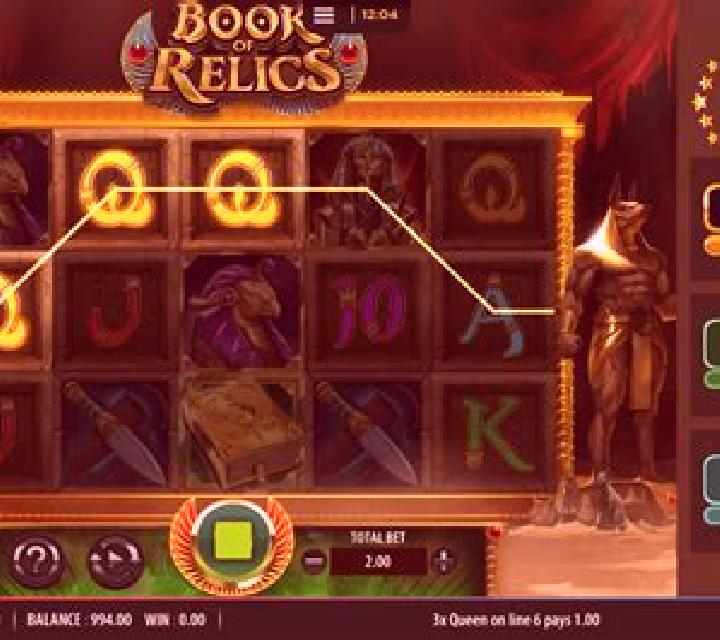 Book of Relics slot game