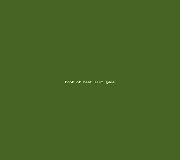 Book Of Rest slot game