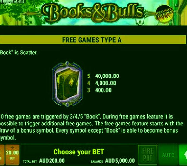 Books & Bulls RHFP slot