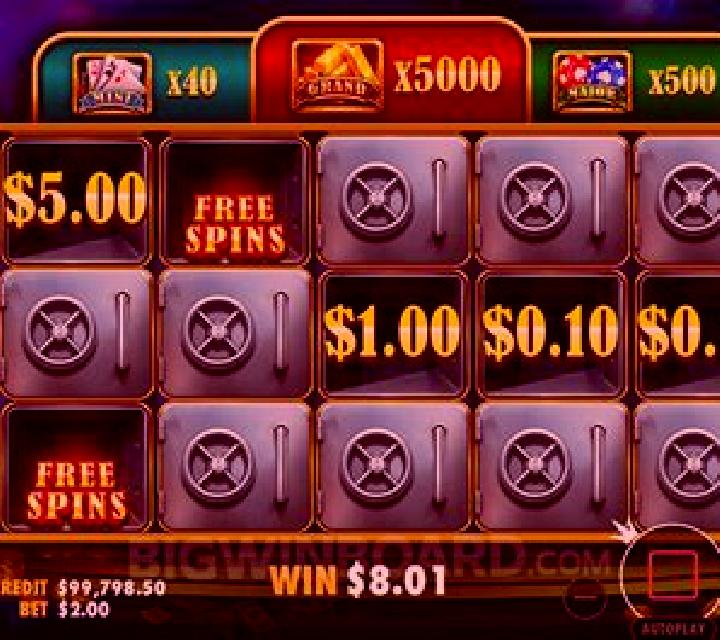 Boxes slot game