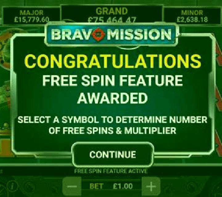 Bravo Mission slot