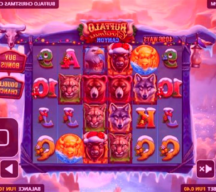 Buffalo Christmas Canyon slot game
