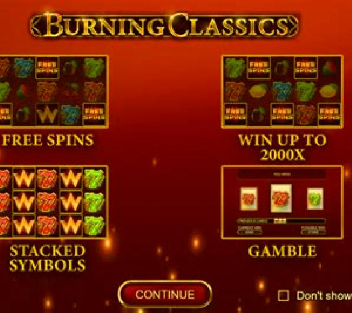 Burning Classics Royal Edition slot machine