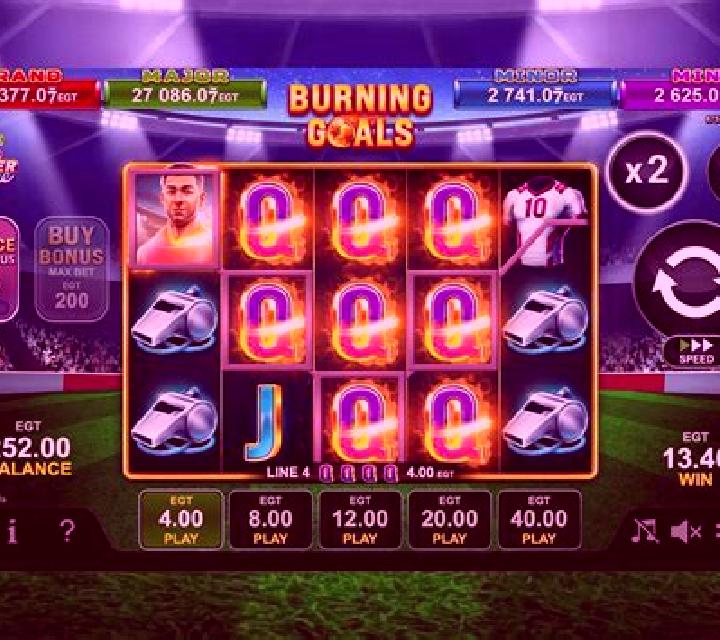 Burning Goals slot machine