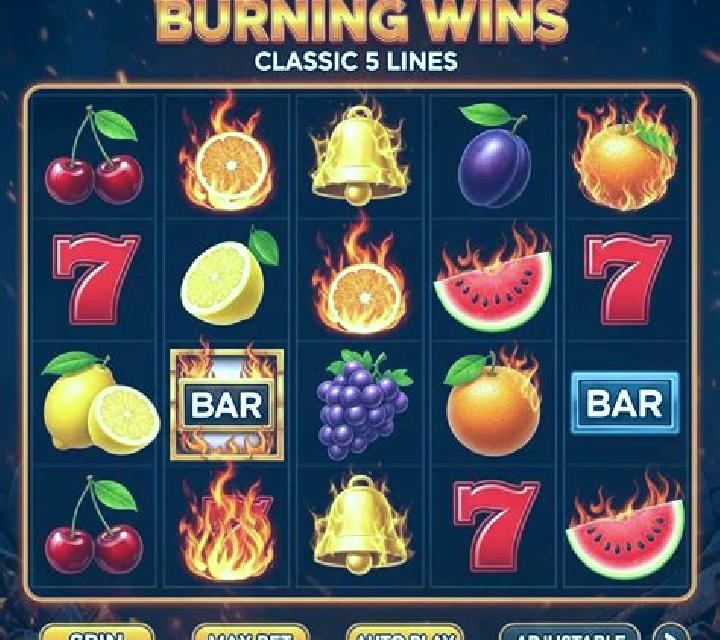 Burning Wins: classic 5 lines slot
