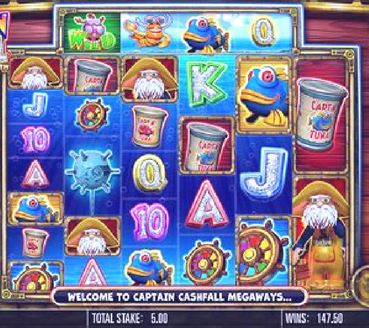 Captain Cashfall Megaways slot machine