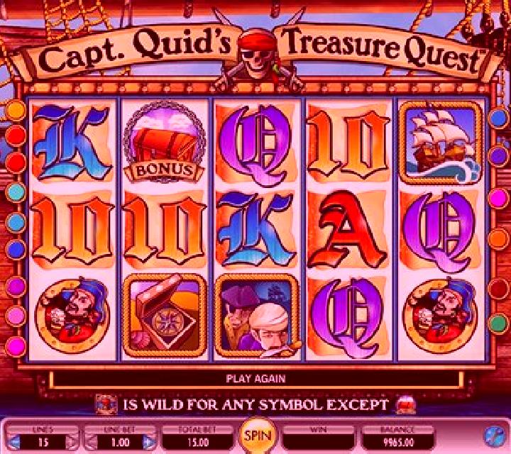 Captain Quids Treasure Quest slot game