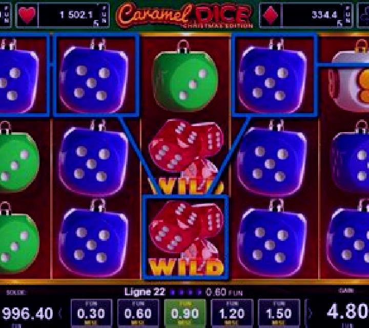 Caramel Dice Christmas Edition slot machine