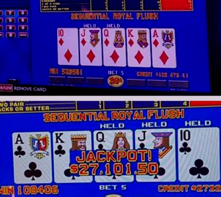Caribbean Poker Royal Flush Jackpot slot game