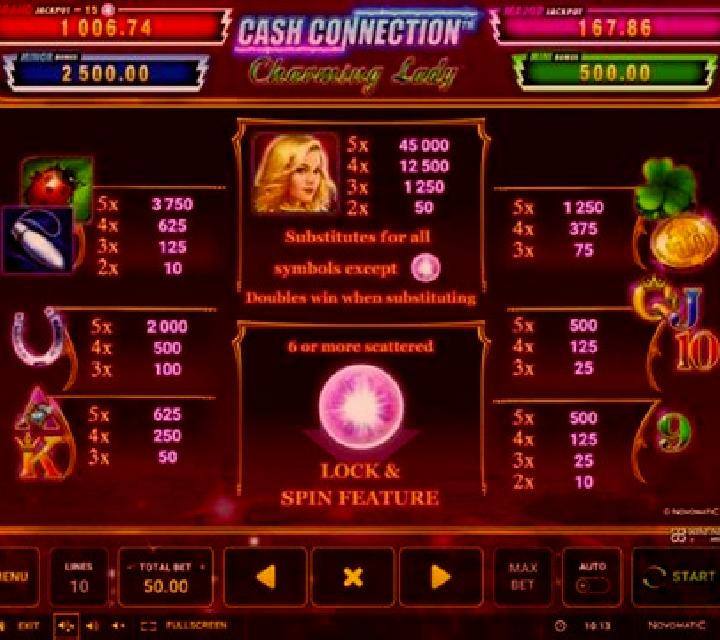 Cash Connection - Charming Lady s Boom Coins slot machine