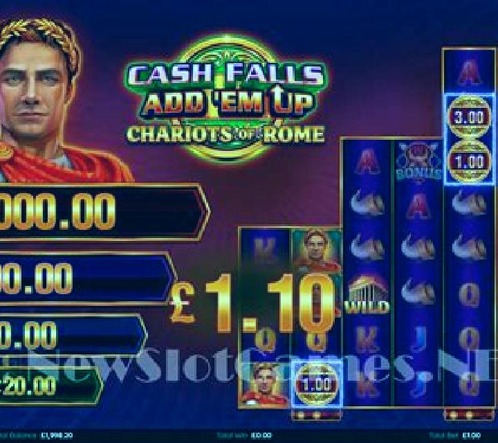 Cash Falls: Add Em Up Chariots of Rome slot
