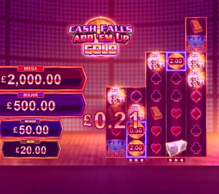 Cash Falls: Add Em Up Gold slot game