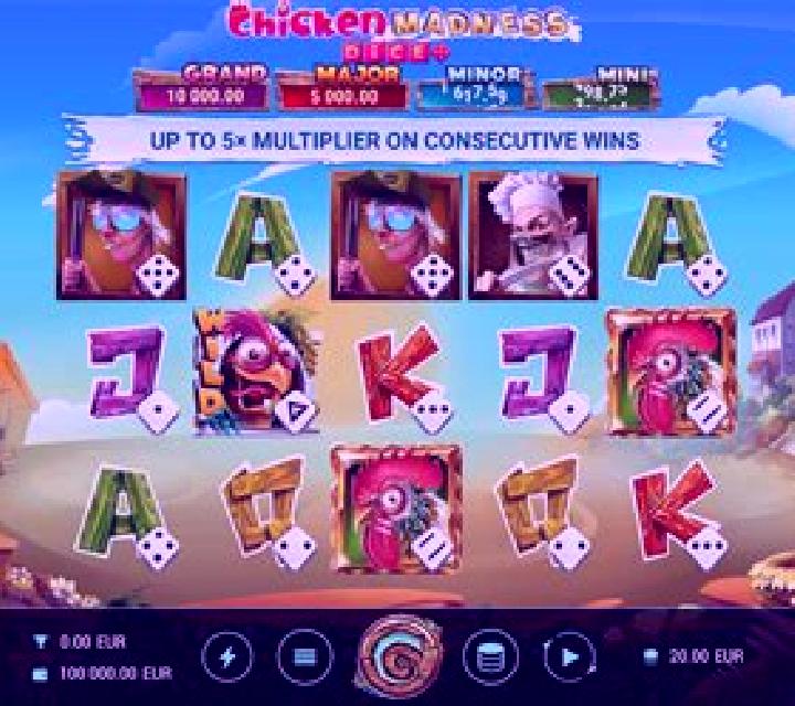 Chicken Madness Dice slot machine