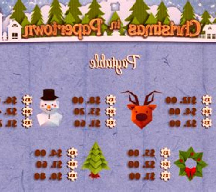 Christmas in Papertown slot machine