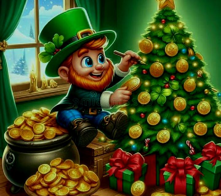 Christmas Leprechaun Money slot machine
