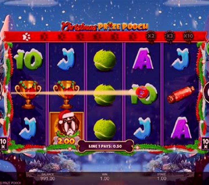 Christmas Prize Pooch slot game