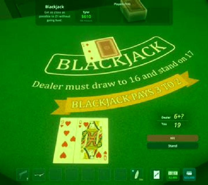 Chroma Key Blackjack slot game