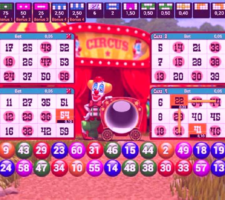 Circus Bingo slot game