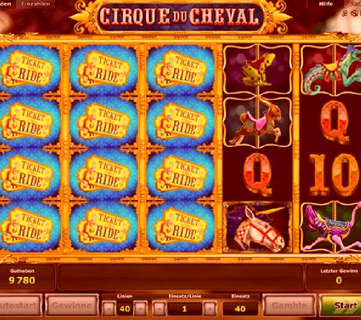 Cirque du Cheval slot machine