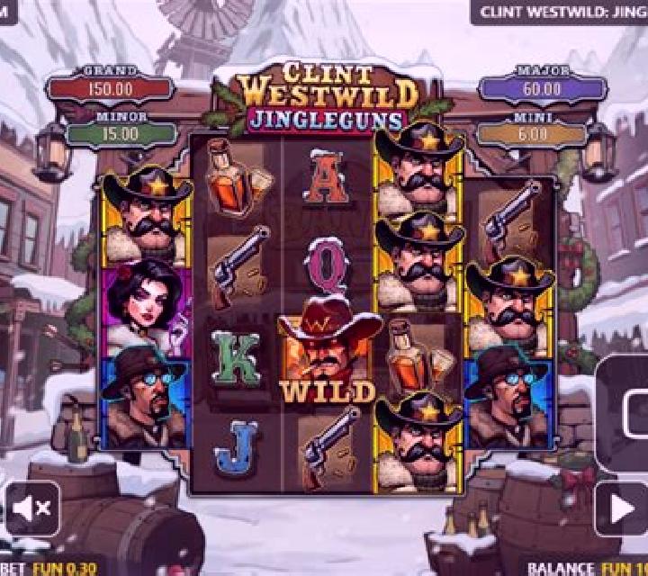 Clint Westwild: Jingleguns slot machine