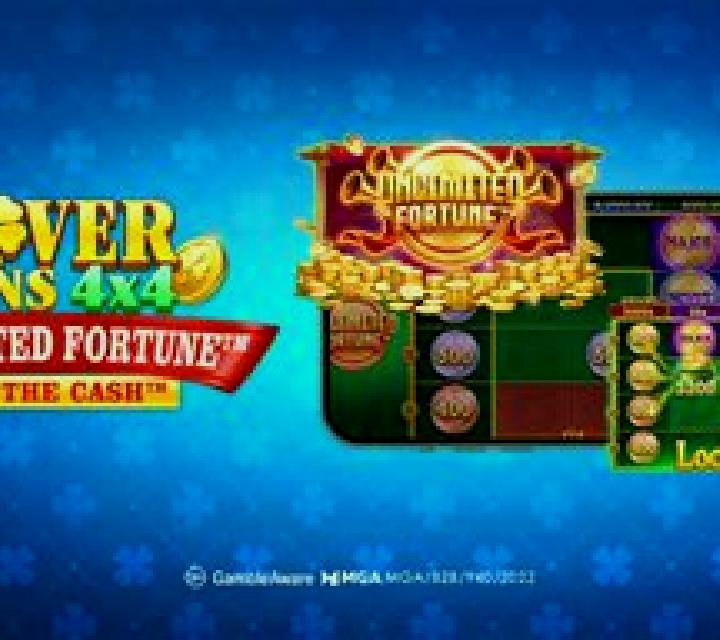 Clover Coins 4x4 Unlimited Fortune slot game