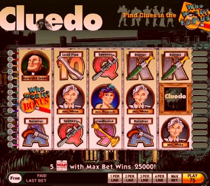 Cluedo (IGT) slot game