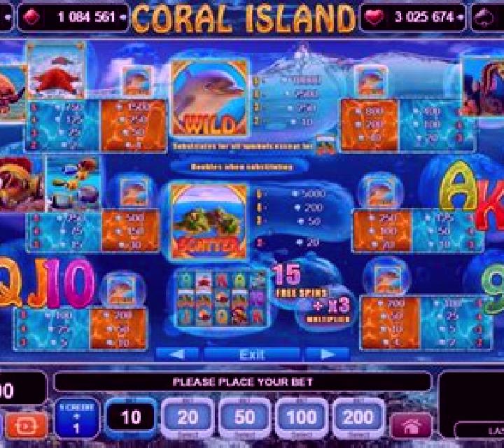 Coral Island slot machine