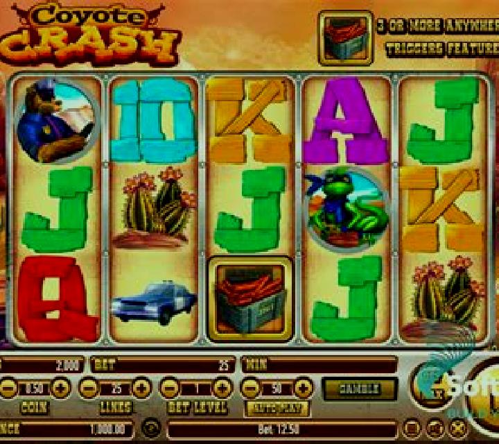 Coyote Crash slot game
