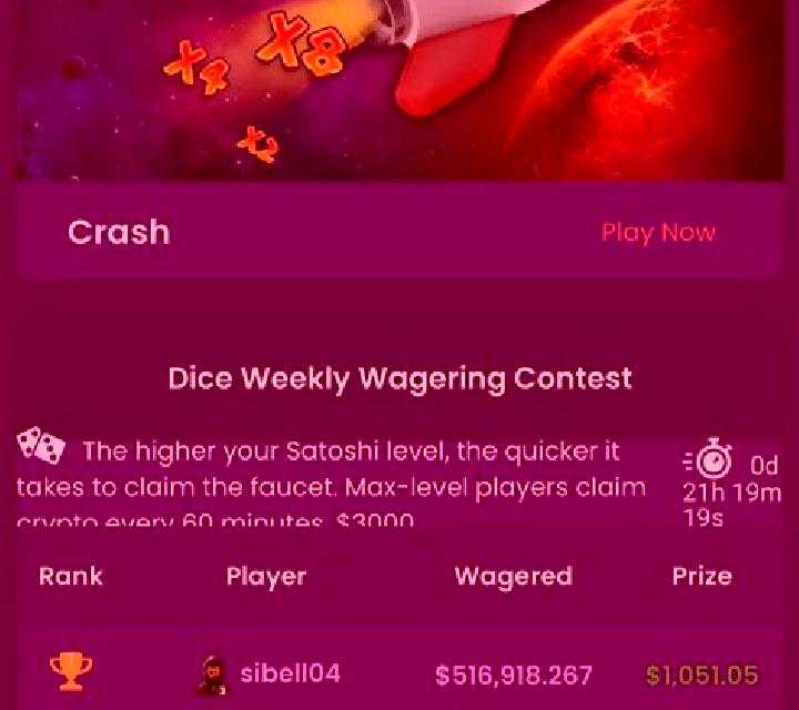 Crash (Trustdice) slot