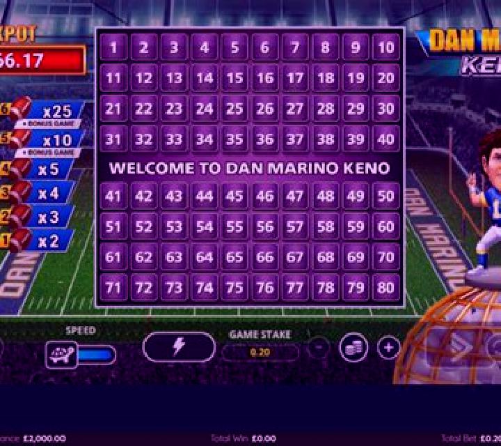 Dan Marino Keno slot