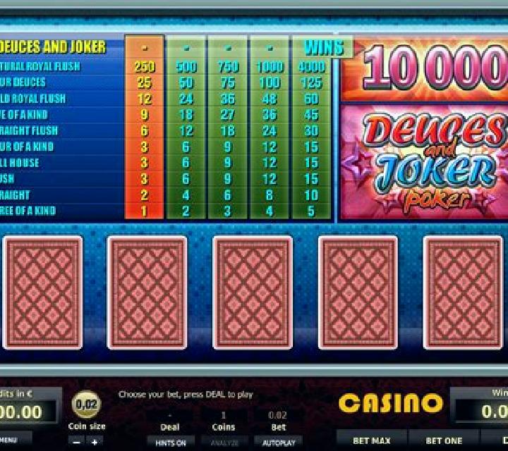 Deuces and Joker MH (Rival) slot game