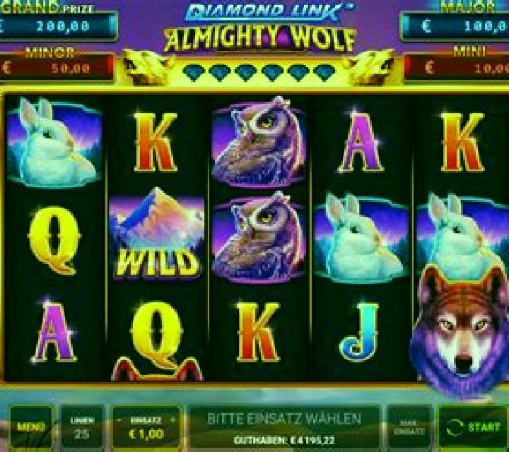 Diamond Link: Almighty Wolf slot