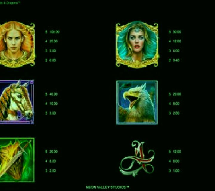 Diamonds and Dragons slot