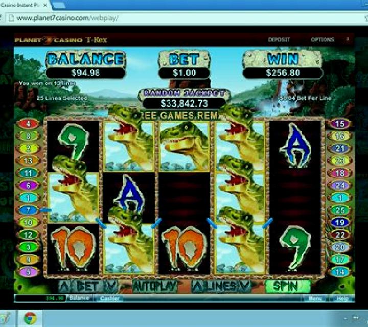 Dollarsaurus Rex slot game