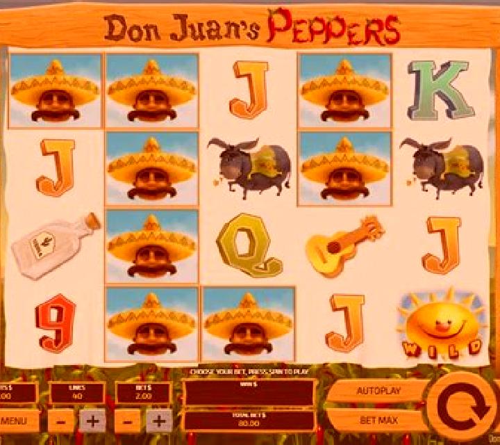 Don Juan s Peppers (Tom Horn Gaming) slot machine