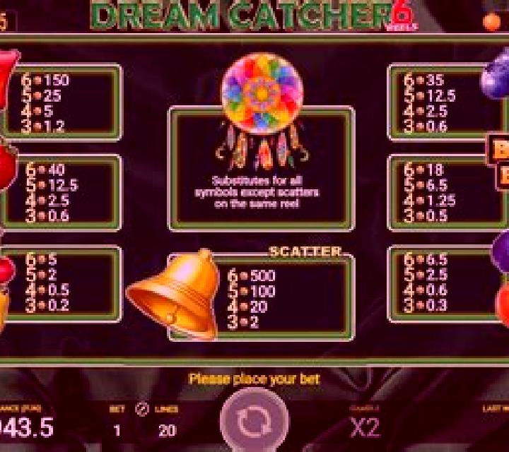 Dream Catcher (AGT Software) slot machine