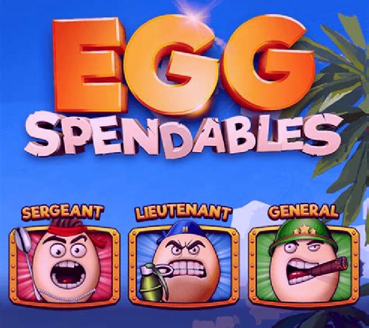 Eggspendables slot game