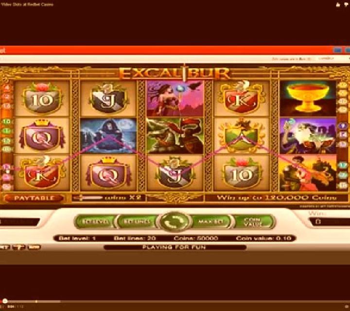 Excalibur slot machine