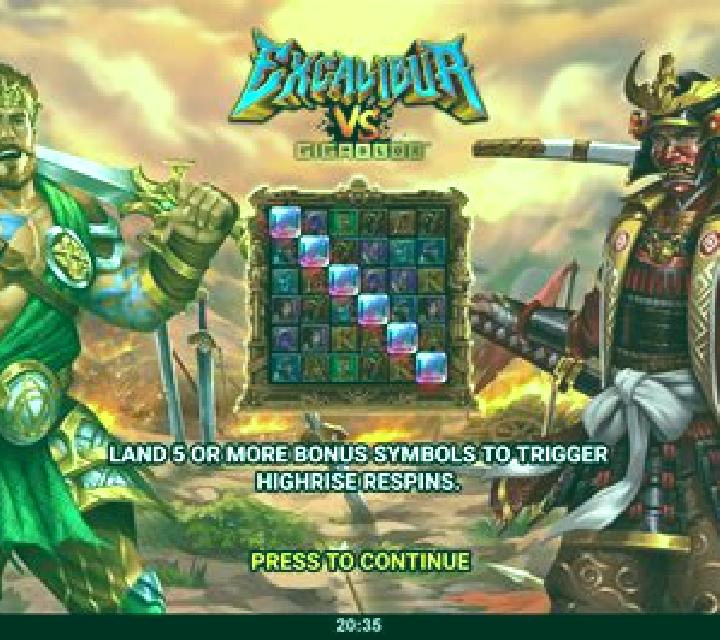 Excalibur VS Gigablox slot game