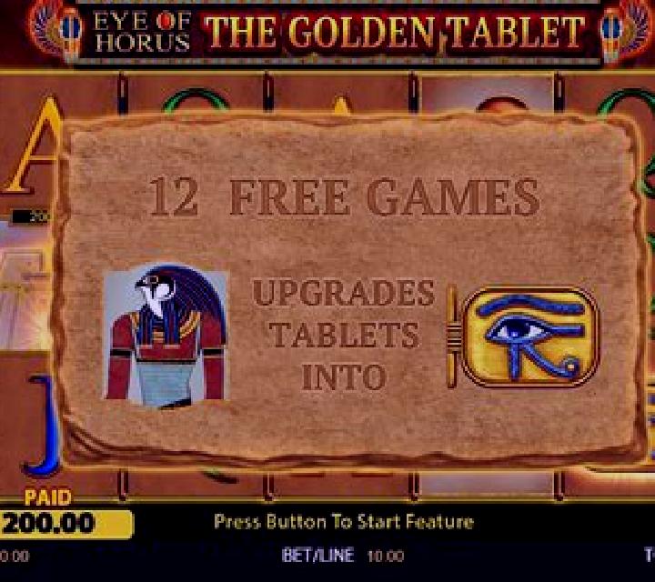 Eye of Horus: The Golden Tablet slot machine