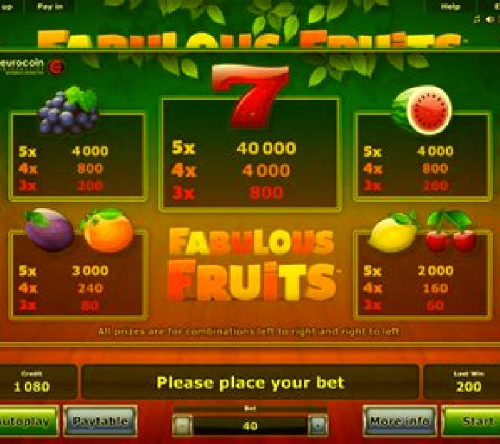 Fabulous Fruits slot