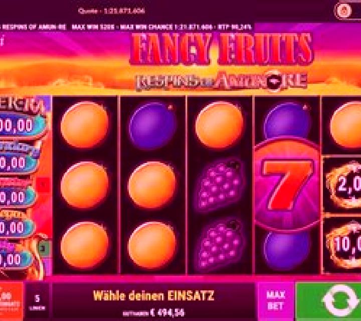 Fancy Fruits Respins Of Amun-Re online slot