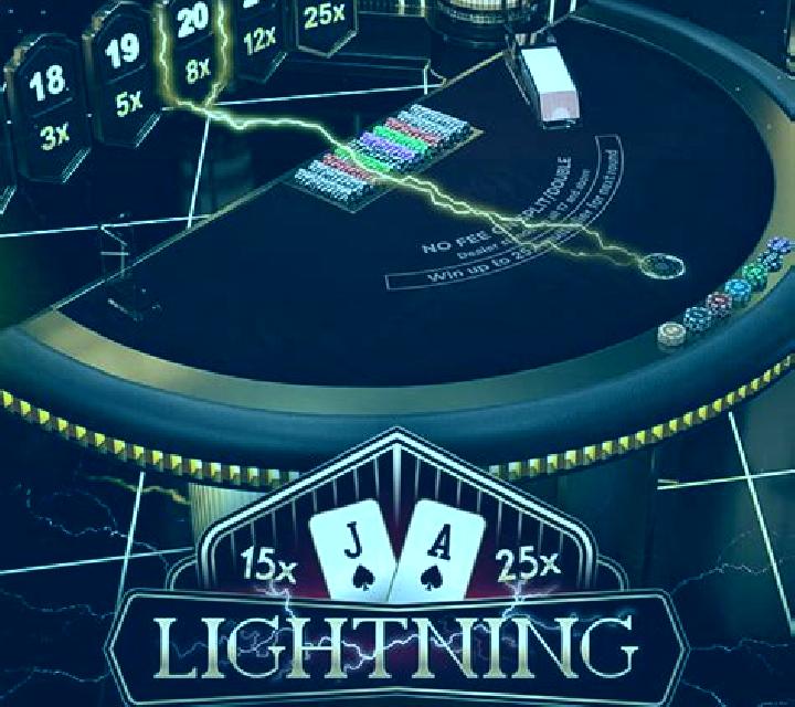 First Person Lightning Blackjack slot game