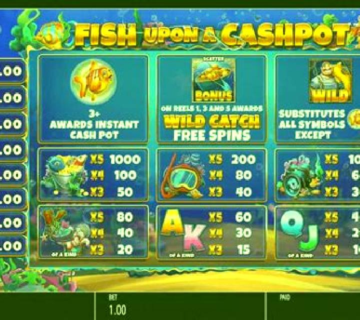 Fish Upon A Cashpot slot machine